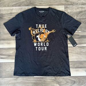 NWT Men’s True Religion World Tour Black Graphic Tee T-shirt